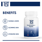 The Body Temple Marine Collagen Peptide 800mg for Healthy & Shiny Hair and Strong Nails | Grocsy