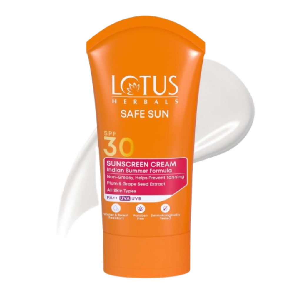 Lotus Herbals Safe Sun Sunscreen Cream SPF 30 PA+++ | Grocsy