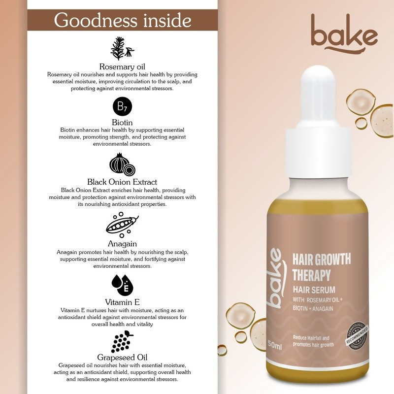 Bake Rosemary Oil Hair Growth Serum | Grocsy
