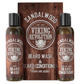 Viking Revolution Sandalwood Beard Wash and Beard Conditioner Combo | Grocsy