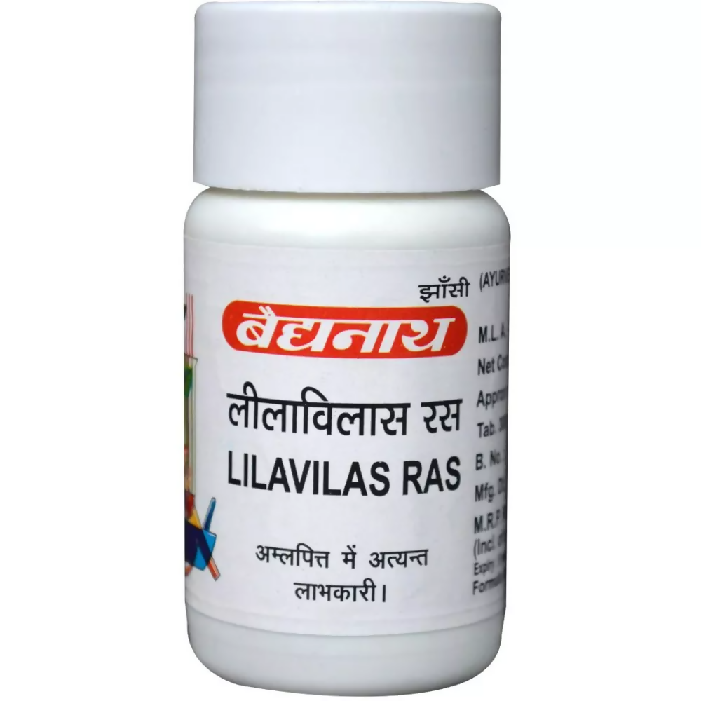 Baidyanath Jhansi Lilavilas Ras Tablets - Limited Time Offer | Grocsy