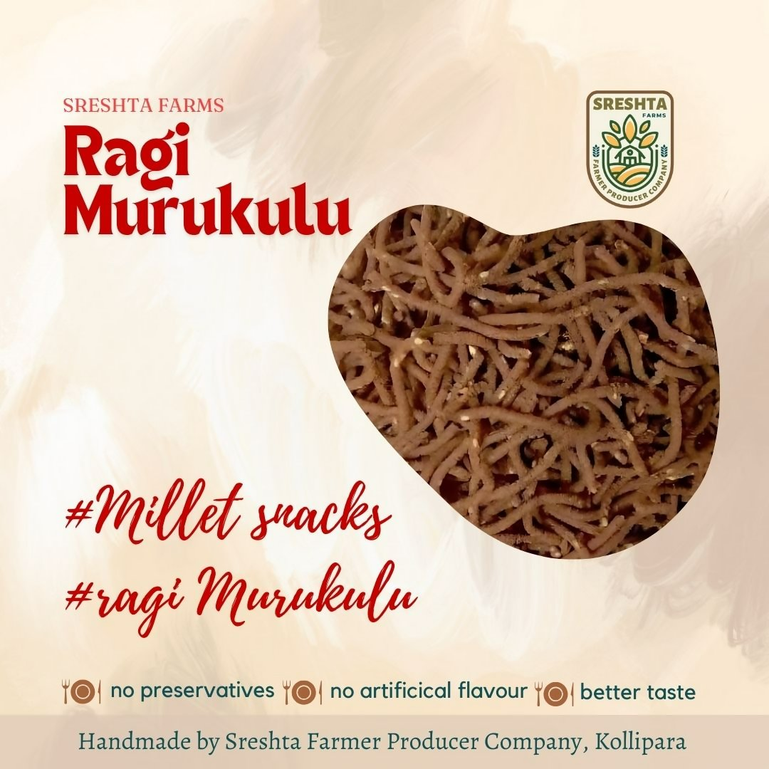 Sreshta Farms Ragi Murukulu | Grocsy