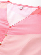 Ahalyaa Women's Traditional Wear Co-ods - Pink | Grocsy