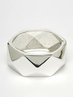 NVR Women Rhodium-Plated Kada Bracelet | Grocsy
