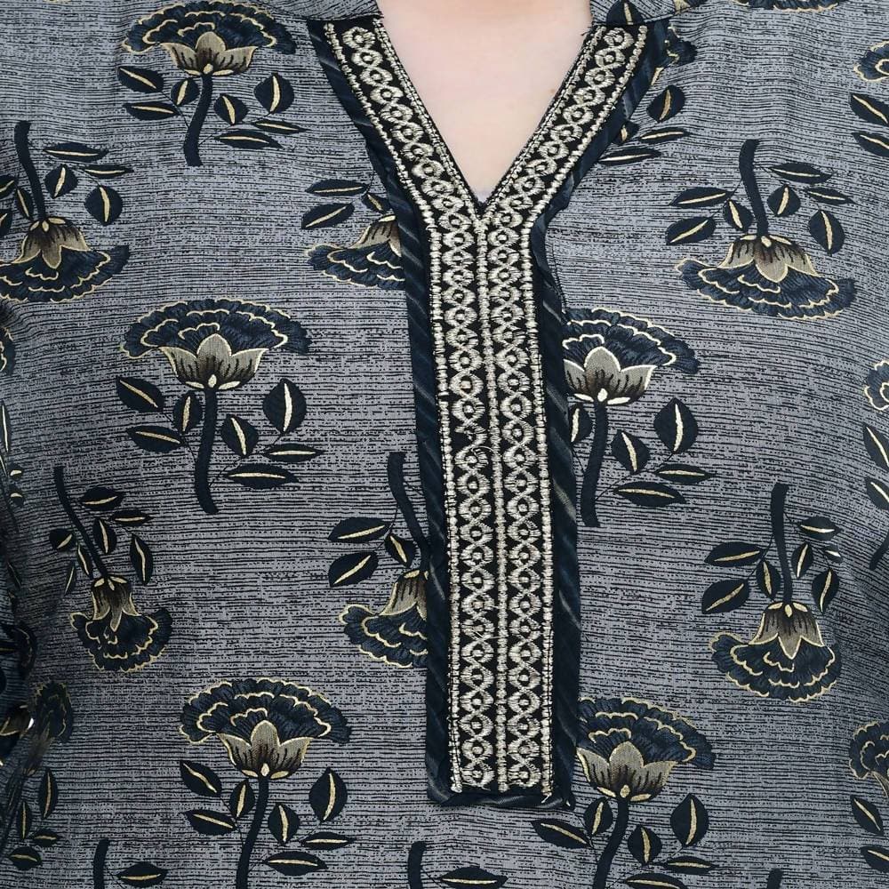 Lagi Women's Black Rayon Straight Printed Kurta & Palazzo (MRP102) | Grocsy