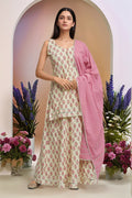 Joban Fashion Cream Printed Lehanga Set | Grocsy