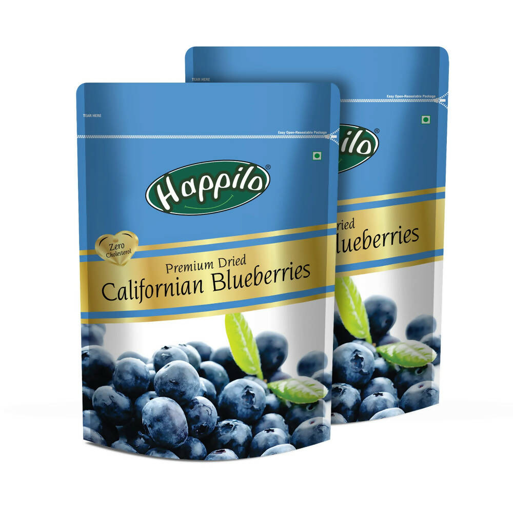 Happilo Healthy & Sweet Calfornian Dried Blueberries | Grocsy