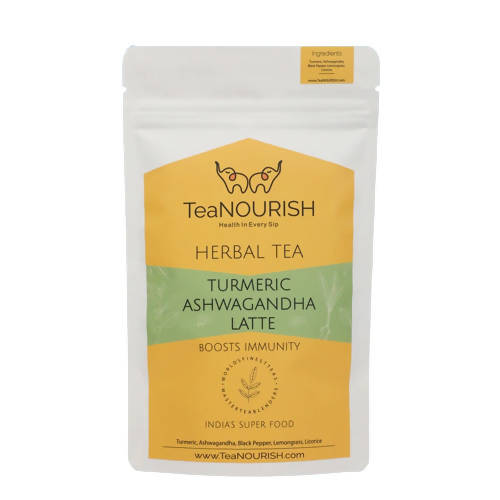 TeaNourish Turmeric Ashwagandha Latte Herbal Tea | Grocsy