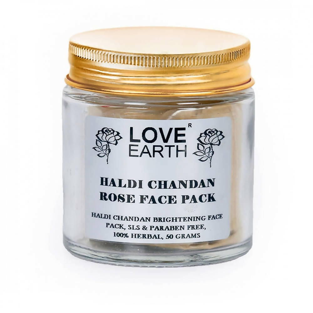 Love Earth Haldi Chandan Rose Face Pack | Grocsy