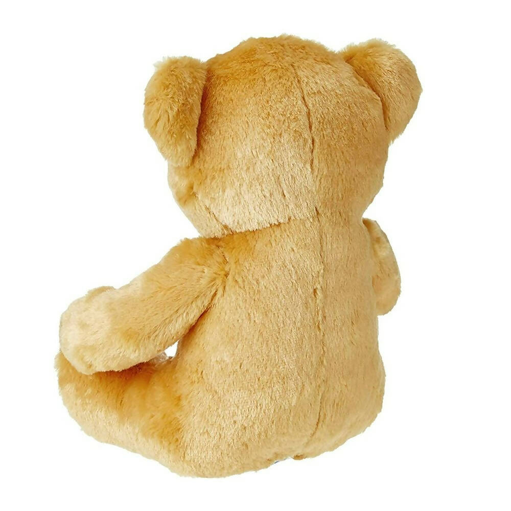 Webby Plush Cute Sitting Teddy Bear Soft Toys With Neck Bow (Brown Color) | Grocsy