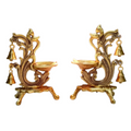 Saudeep India Oxidized Metal Diya for Puja | Grocsy