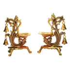 Saudeep India Oxidized Metal Diya for Puja | Grocsy