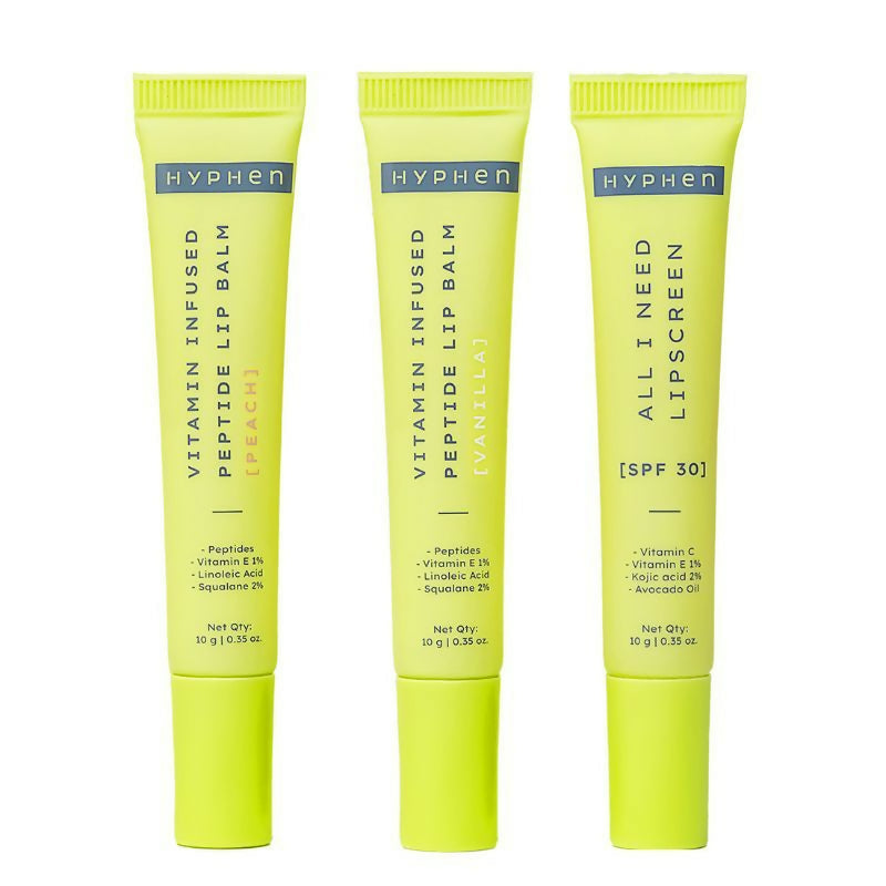 Hyphen By Kriti Sanon Juicy Lips Or Nothing Lip Care Combo For Dry & Chapped Lips, Hydrates & Moisturizes | Grocsy