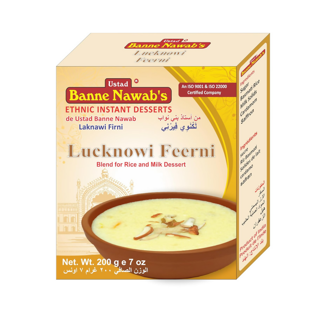 Ustad Banne Nawab's Lucknowi Feerni, Blend for Rice & Milk ,Ethnic Instant Dessert | Grocsy