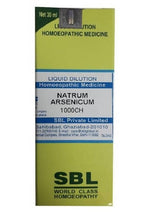 SBL Homeopathy Natrum Arsenicum Dilution | Grocsy