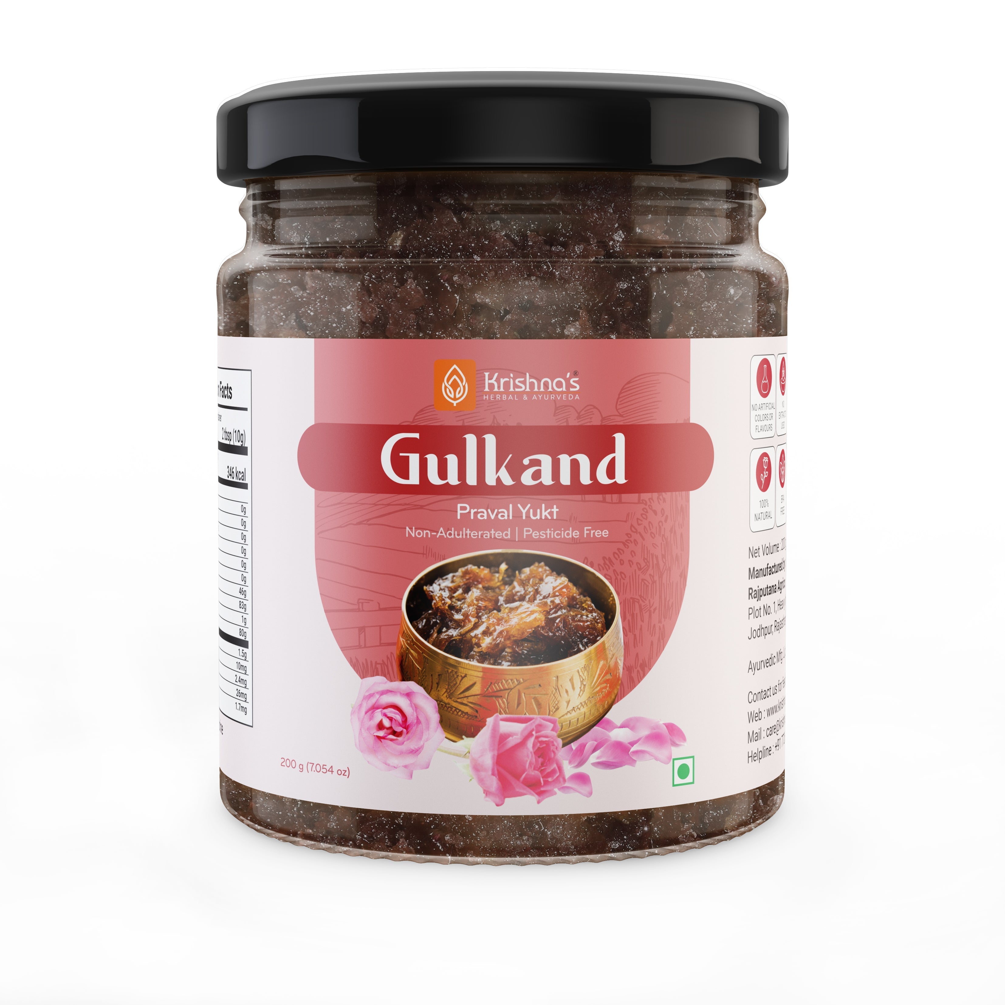 Krishna'S Herbal & Ayurveda Gulkand | Grocsy
