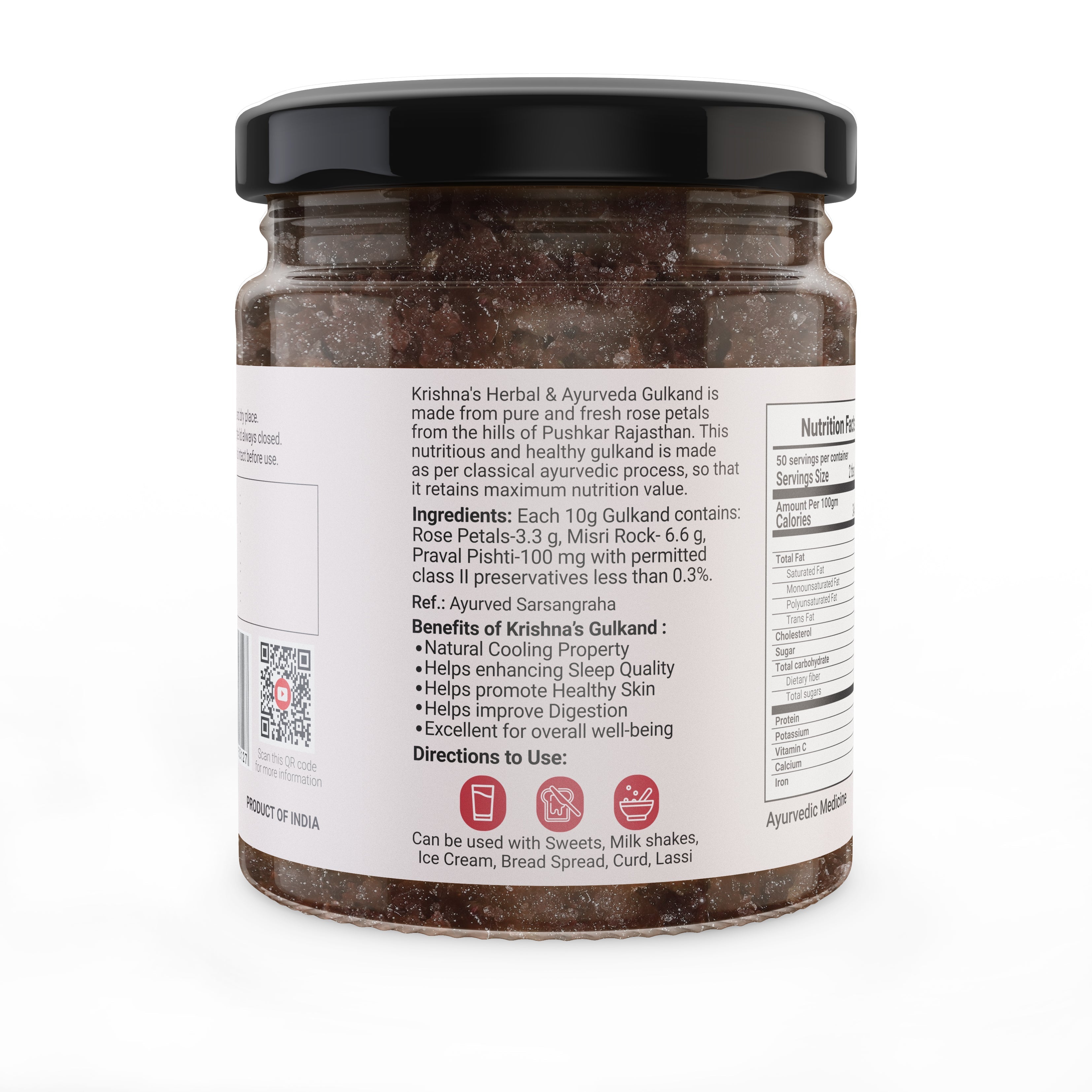 Krishna'S Herbal & Ayurveda Gulkand | Grocsy