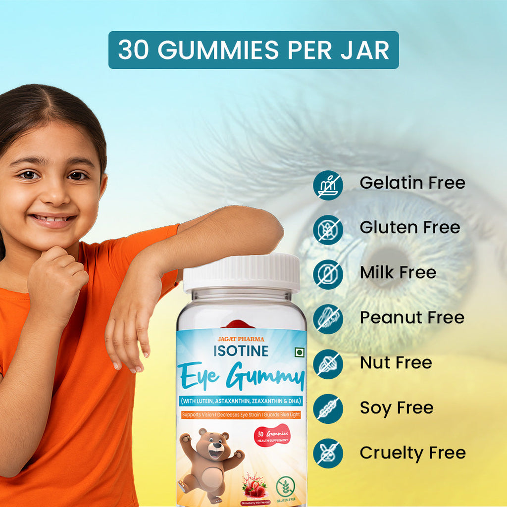 Jagat Pharma Isotine Eye Gummy for Kids | Grocsy