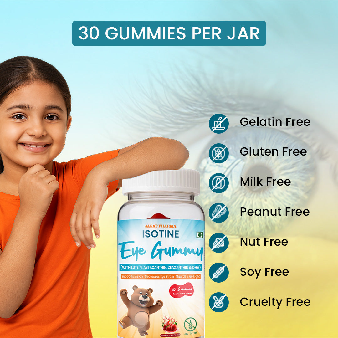 Jagat Pharma Isotine Eye Gummy for Kids | Grocsy