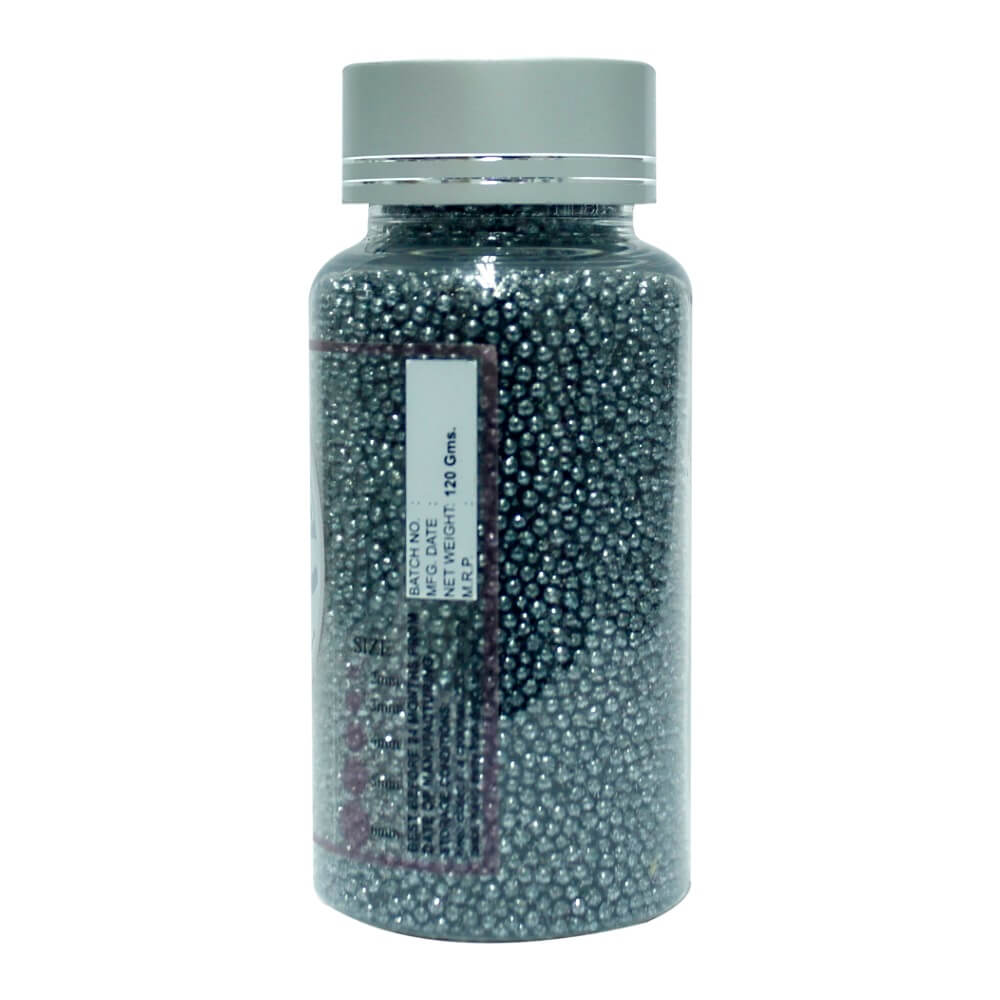 Confect Gun Metal Disco Balls Sprinkles 2 MM | Grocsy