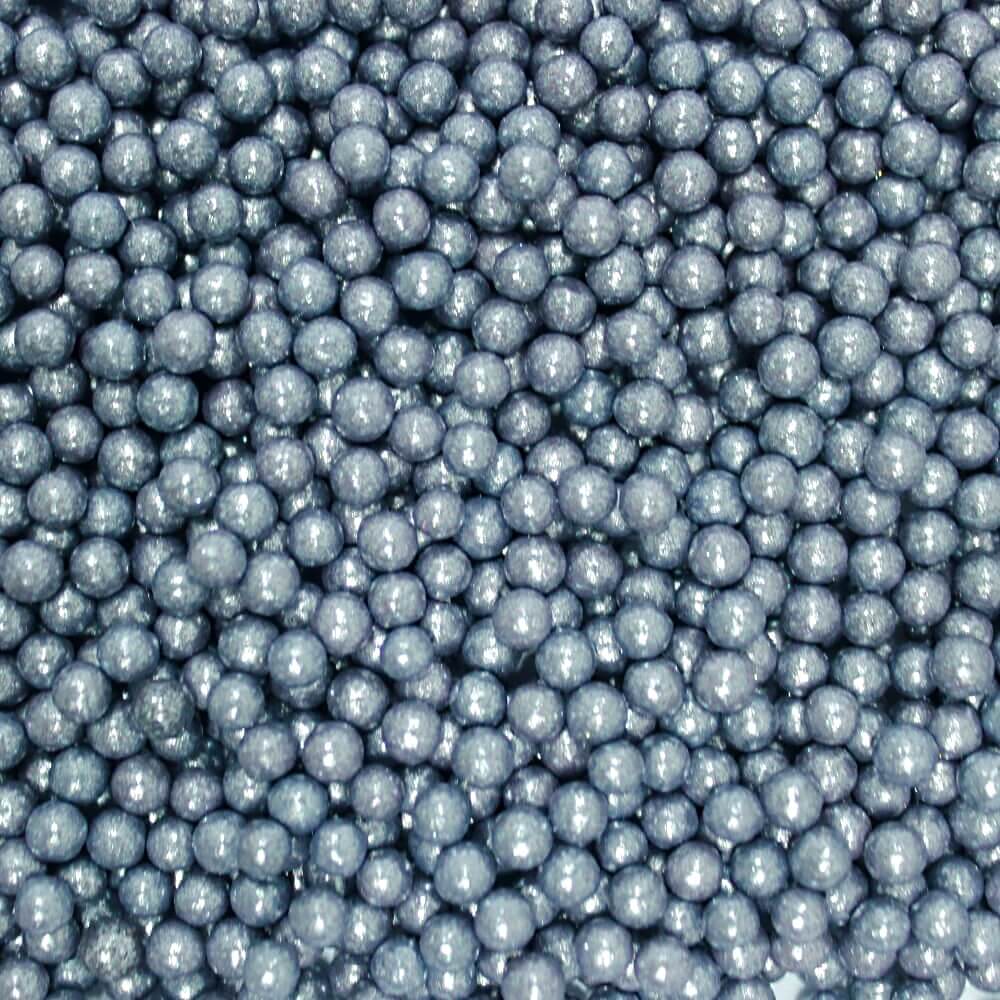 Confect Gun Metal Disco Balls Sprinkles 4 MM | Grocsy
