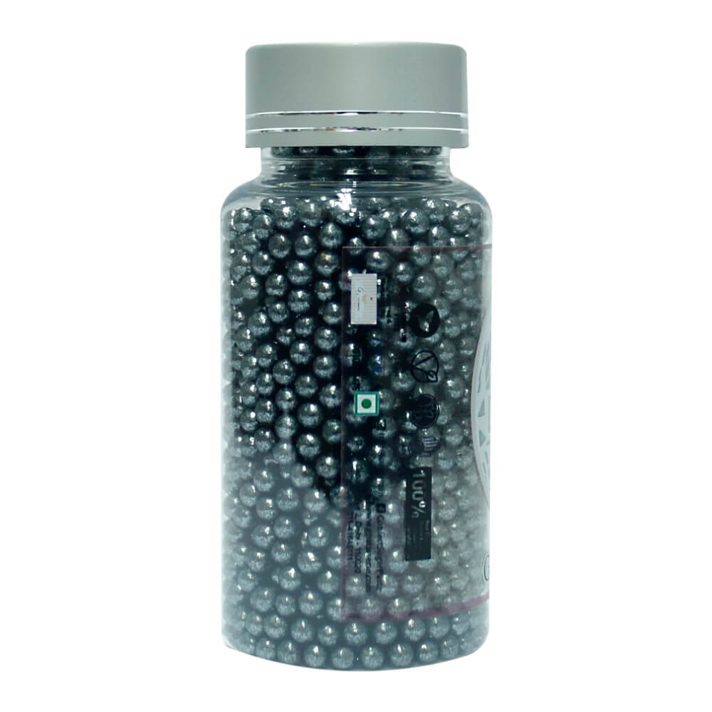 Confect Gun Metal Disco Balls Sprinkles 4 MM | Grocsy