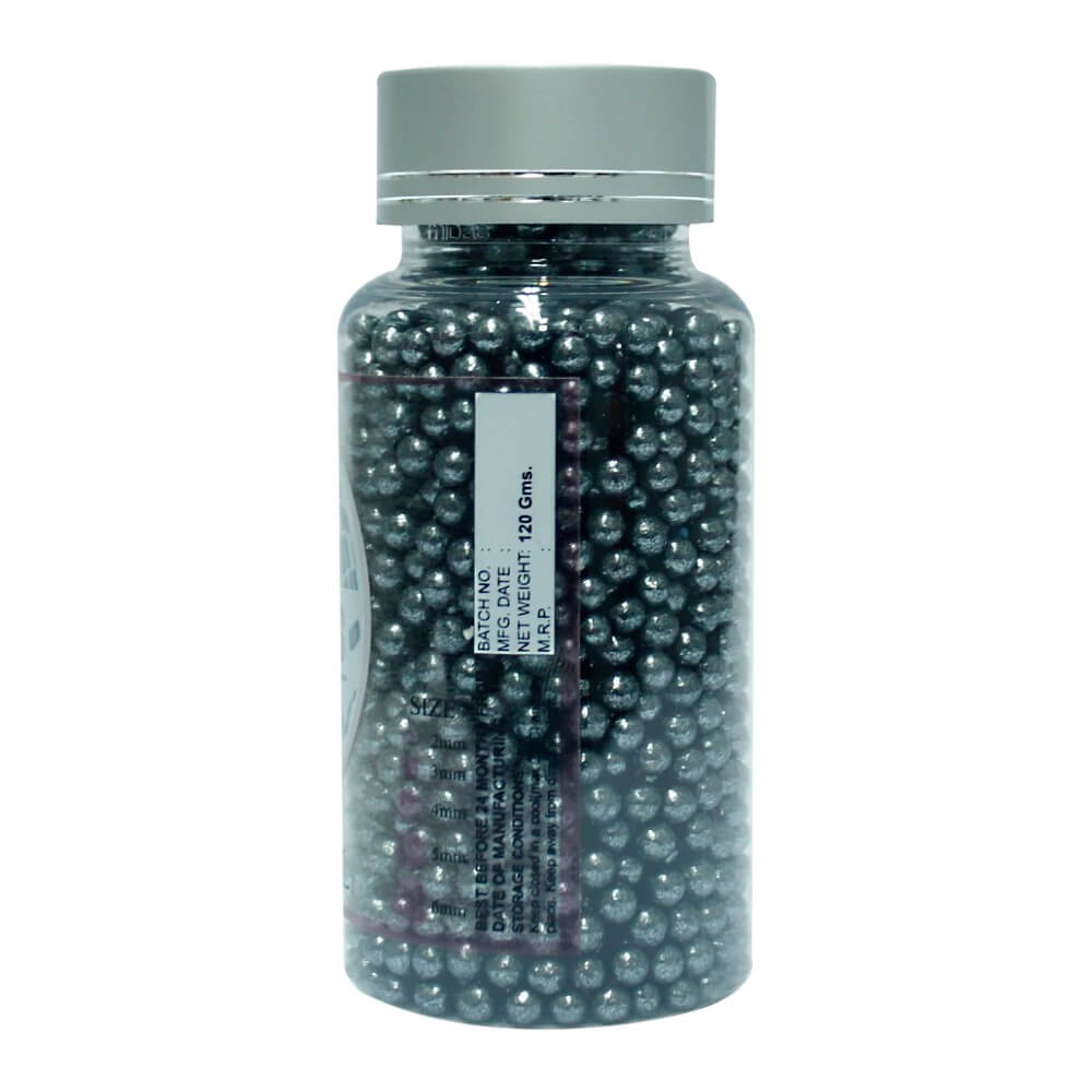 Confect Gun Metal Disco Balls Sprinkles 5 MM | Grocsy