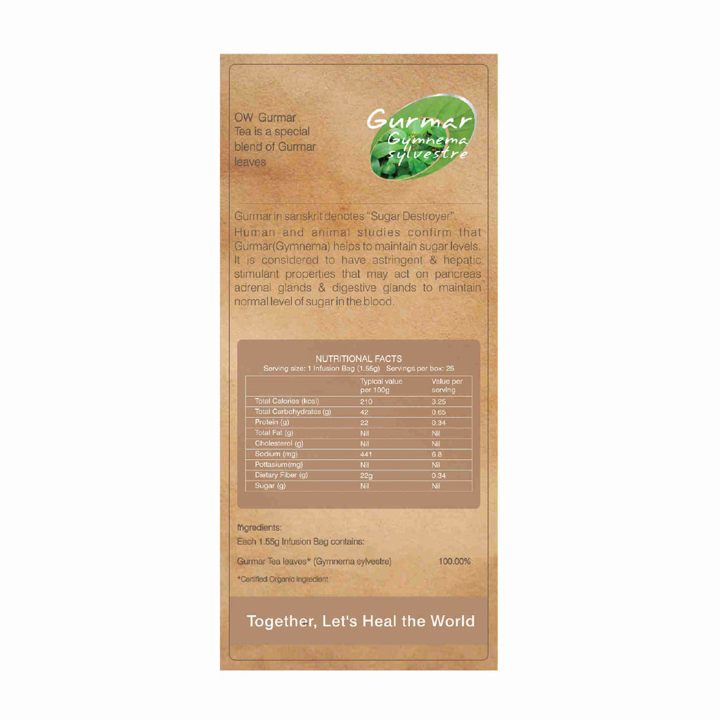 Organic Wellness Gurmaar Gymnema Sylvestre Teabags | Grocsy