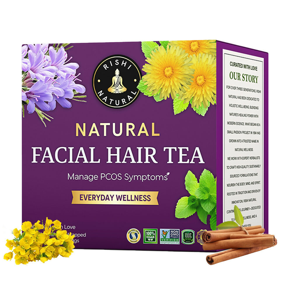 Rishi Natural Facial Hair Removal Tea | Grocsy