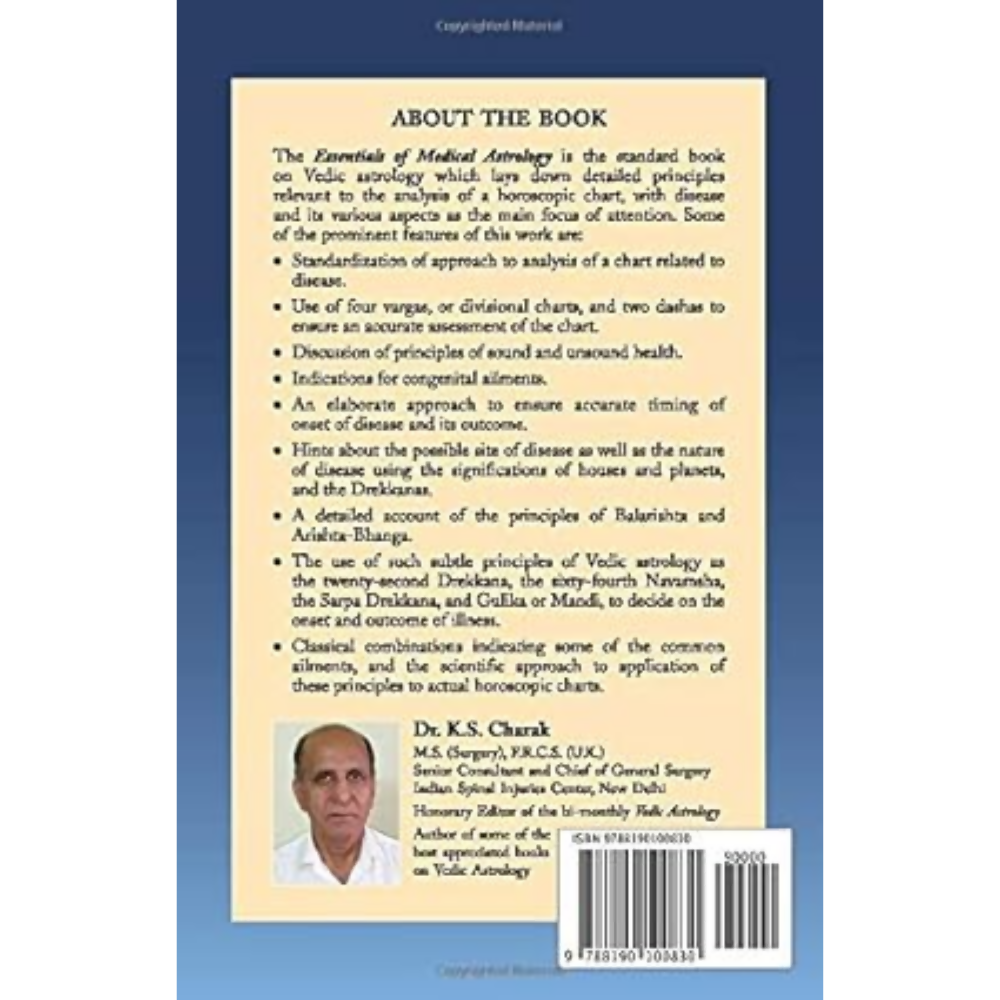 Dr. K S Charak Essentials Of Medical Astrology | Grocsy