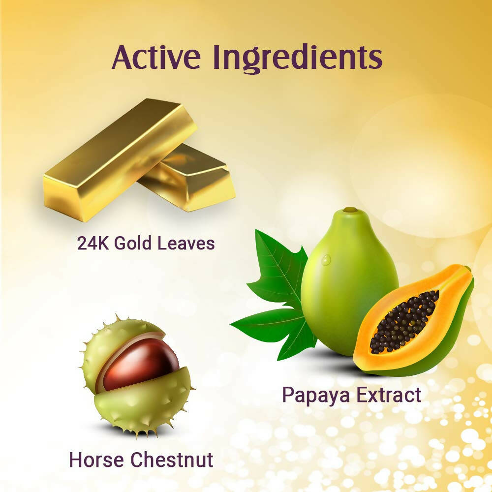 Lotus Herbals Radiant Gold Cellular Glow Facial Kit For All Skin Types | Grocsy