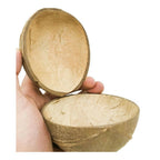 Thenga Natural Oval Coconut Shell Bowls | Grocsy