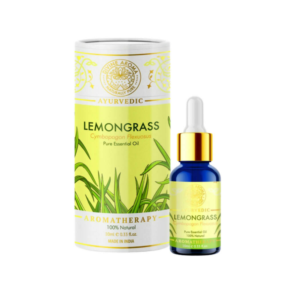 Divine Aroma 100% Pure Lemongrass Essential Oil | Grocsy