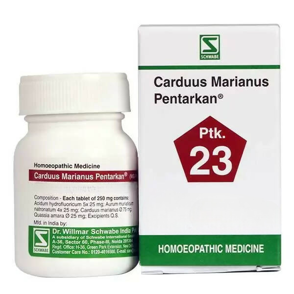 Dr. Willmar Schwabe India Carduus Marianus Pentarkan Ptk 23 Tablets | Grocsy