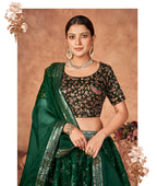 Wedding Designer Green Organzalehengha Choli - Anbazaar | Grocsy