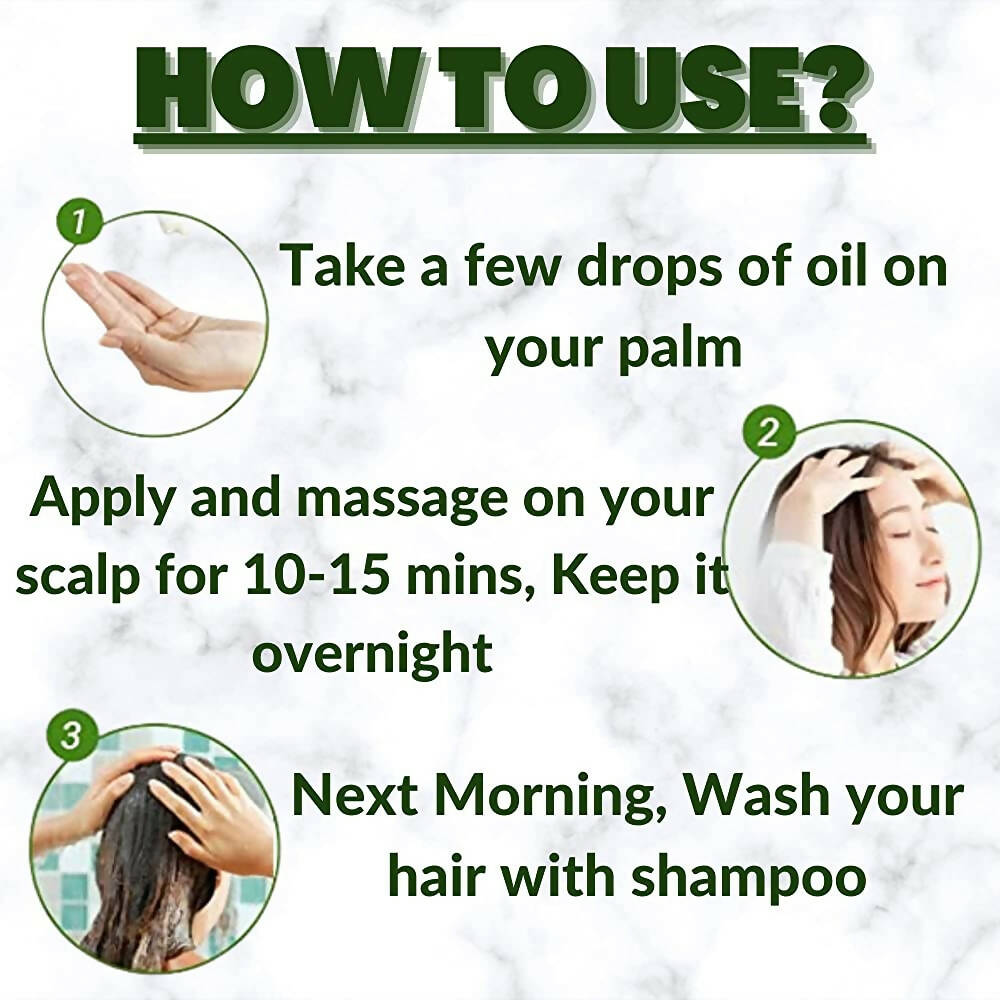 Qykkare Herbal Anti-Hairfall Shampoo & Herbal Hair Growth Oil Combo | Grocsy
