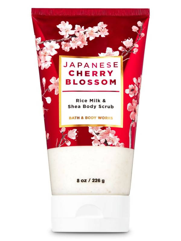 Bath & Body Works Japanese Cherry Blossom Rice Milk & Shea Body Scrub | Grocsy
