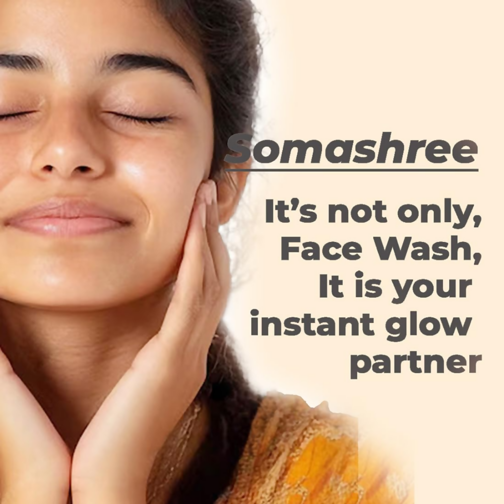 Pureus Herbals Somashree Activated Bamboo Charcoal Face Wash | Grocsy