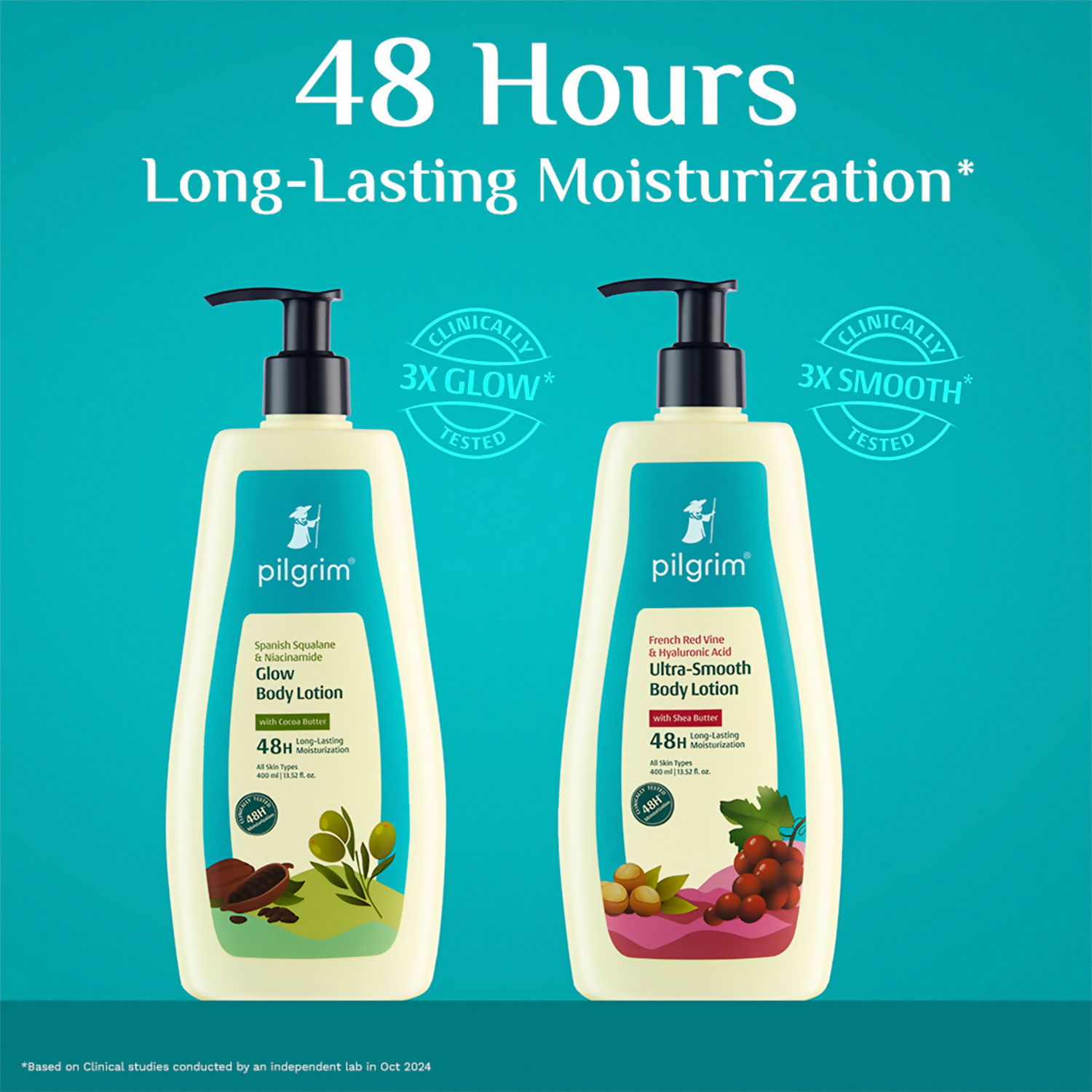Pilgrim Spanish Squalane & Niacinamide Glow Body Lotion | Grocsy