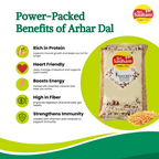 Sri Sauham Premium Unpolished Toor Dal | Grocsy