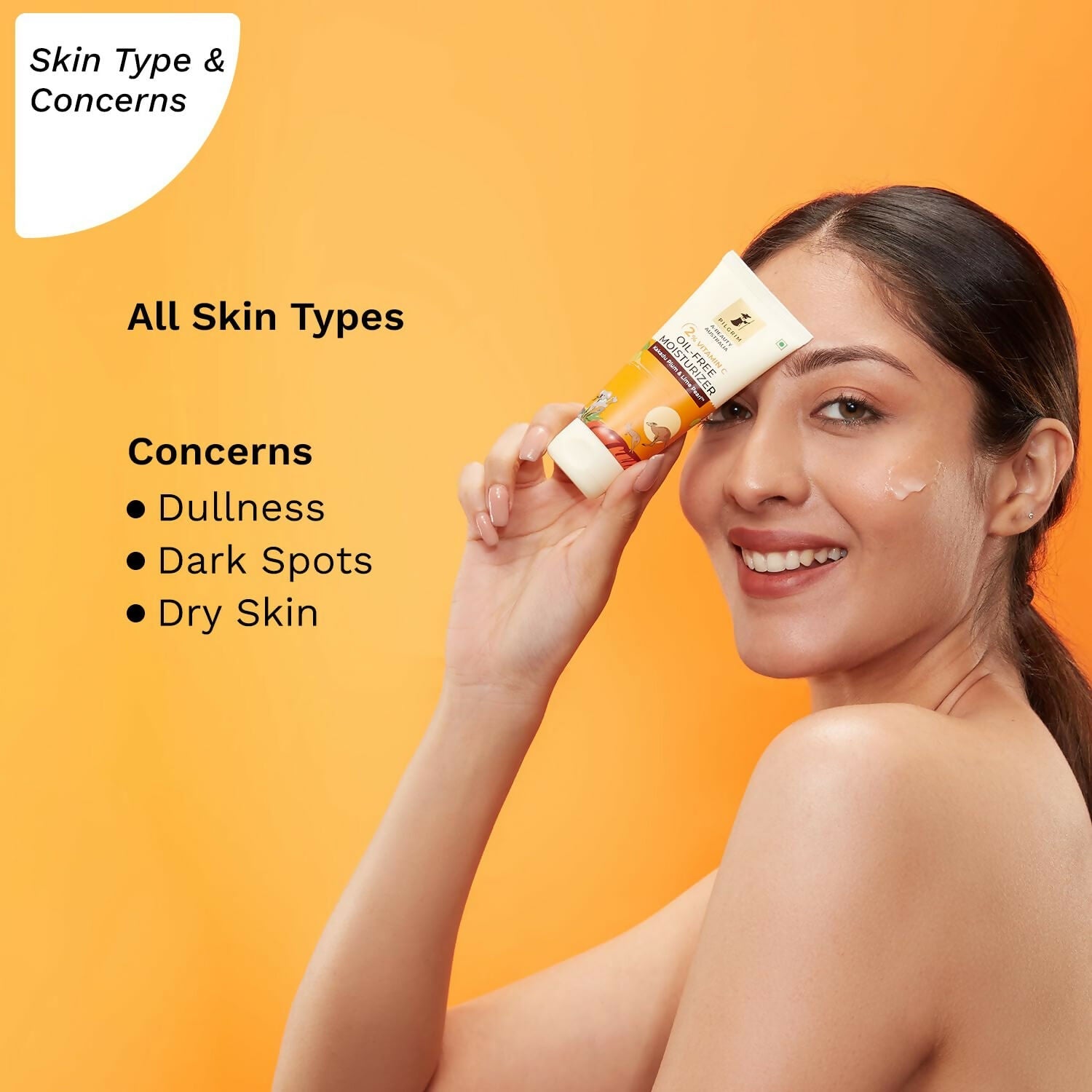 Pilgrim Australian 2% Vitamin C Oil free Moisturizer with Kakadu Plum & Lime Pearl For Oily & Acne Prone Skin | Grocsy