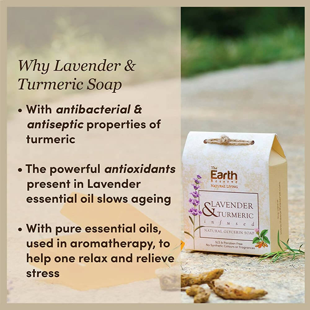 The Earth Reserve Lavender & Turmeric Infused Soap | Grocsy
