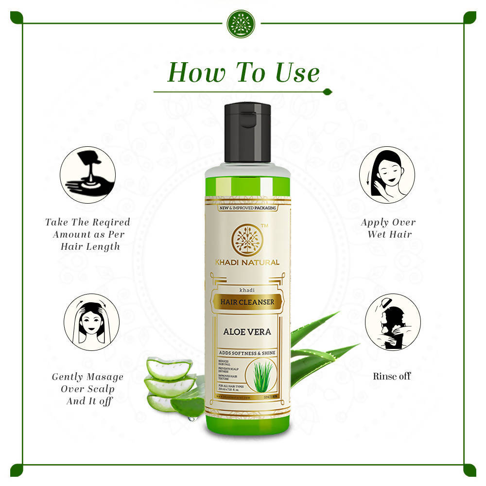 Khadi Natural Aloe vera Hair Cleanser | Grocsy