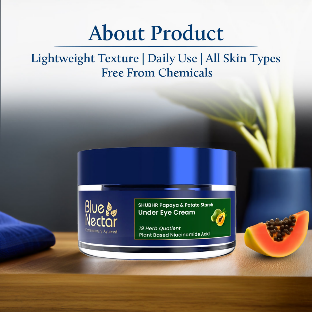Blue Nectar Under Eye Cream For Dark Circles Natural Niacinamide | Grocsy