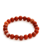 Red Jasper Elastic Bracelet - Ruby Raang | Grocsy