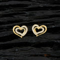 Joban Fashion Women Brass Golden White Ad Earrings | Grocsy