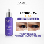 Olay Retinol Kit For Overnight Repair - Serum With Free Cleanser | Grocsy