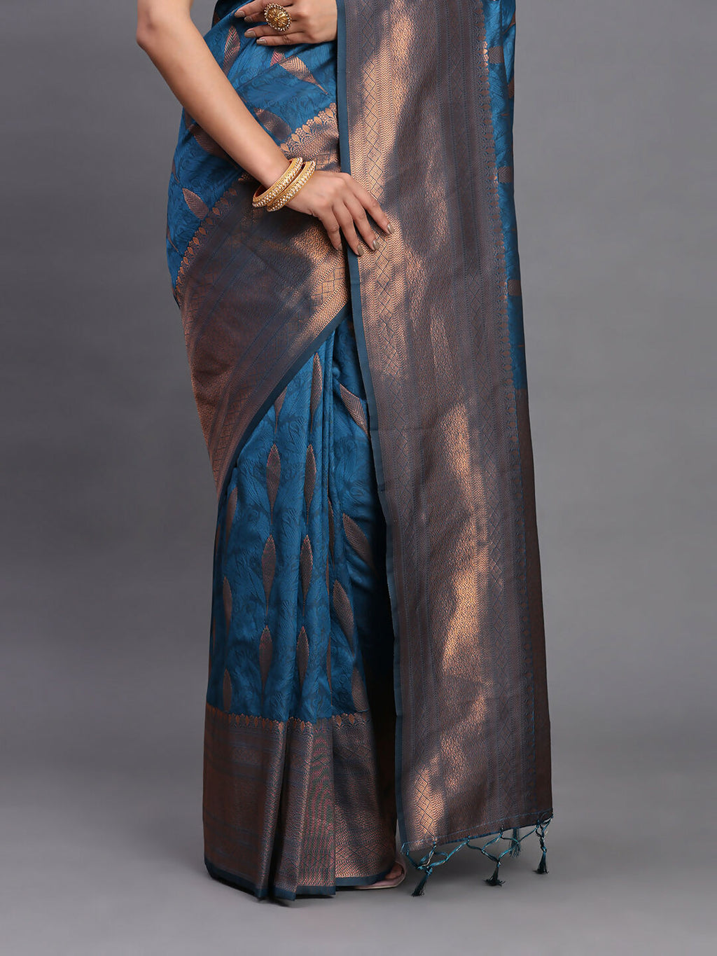 Shree Shyam Fashion Silk Peach Saree | Grocsy