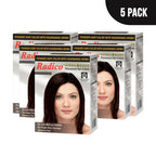 Radico Natural Herbal Based Permanent Hair Color - Dark Brown | Grocsy