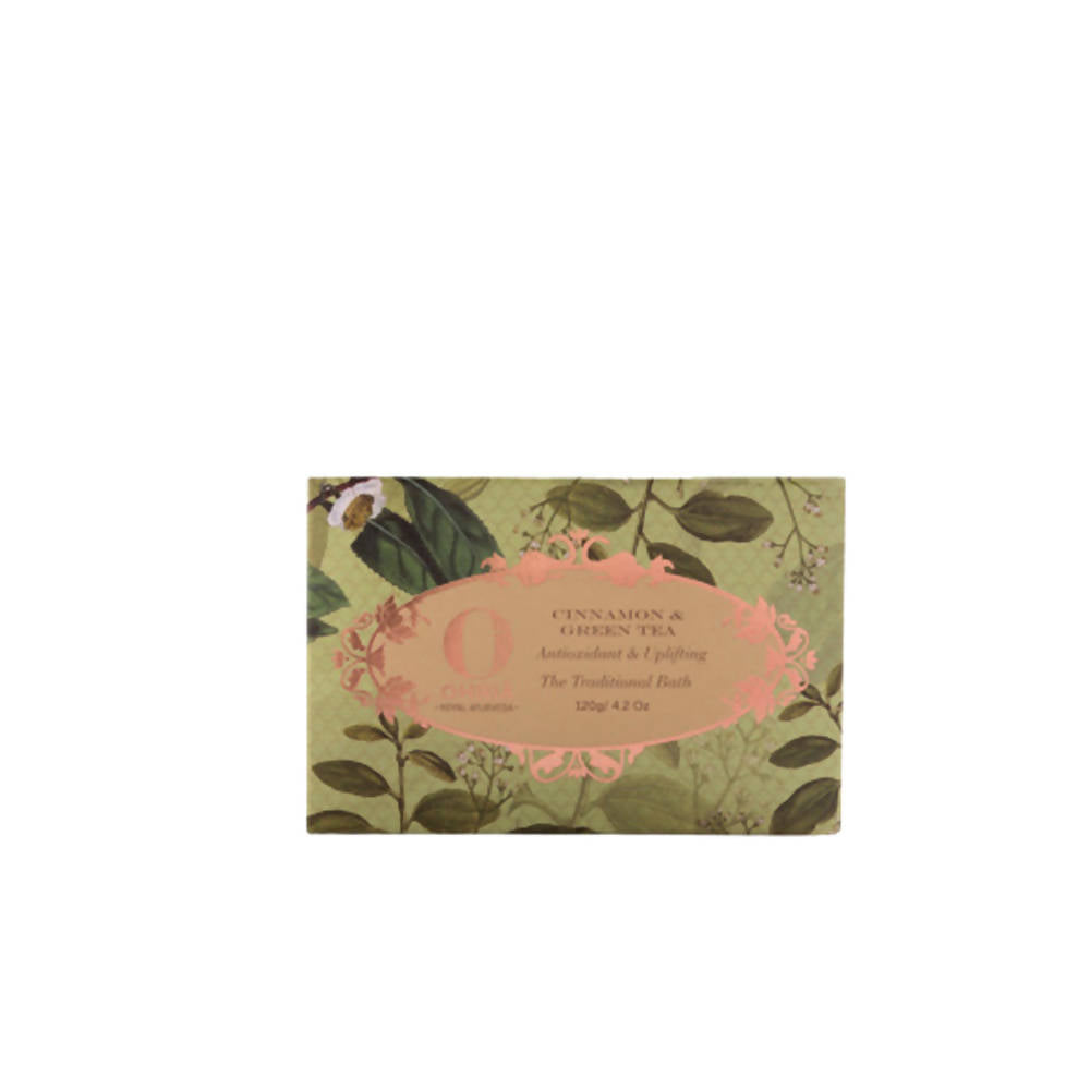 Ohria Ayurveda Green Tea And Cinnamon Bathing Bar | Grocsy